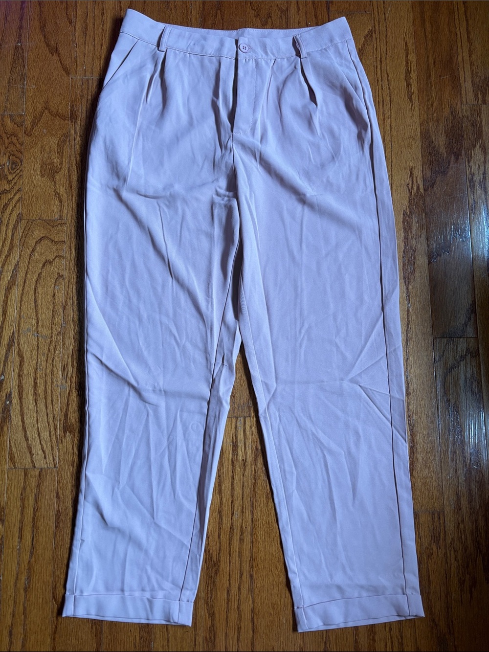 Light Pink Straight Pants